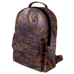 Swirl Fractal Fantasy Whirl Flap Pocket Backpack (Small)