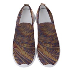 Swirl Fractal Fantasy Whirl Women s Slip On Sneakers