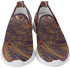 Swirl Fractal Fantasy Whirl Kids  Slip On Sneakers