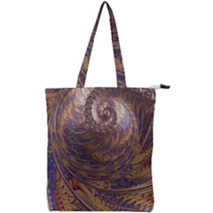 Swirl Fractal Fantasy Whirl Double Zip Up Tote Bag