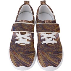 Swirl Fractal Fantasy Whirl Men s Velcro Strap Shoes