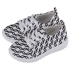 Diagonal Stripe Pattern Kids  Lightweight Sports Shoes by Pakrebo