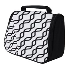 Diagonal Stripe Pattern Full Print Travel Pouch (small)