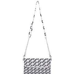 Diagonal Stripe Pattern Mini Crossbody Handbag