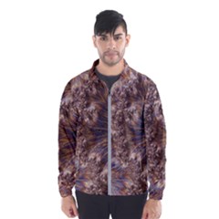 Puckered Fractal Artwork Design Windbreaker (men) by Pakrebo