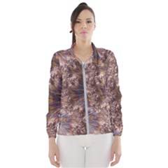 Puckered Fractal Artwork Design Windbreaker (women) by Pakrebo