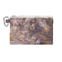 Puckered Fractal Artwork Design Canvas Cosmetic Bag (Medium) View1