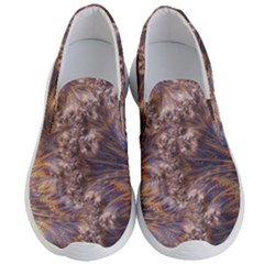 Puckered Fractal Artwork Design Men s Lightweight Slip Ons