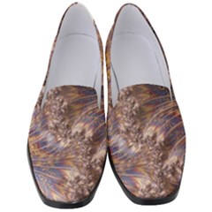 Puckered Fractal Artwork Design Women s Classic Loafer Heels