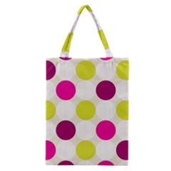 Polka Dots Spots Pattern Seamless Classic Tote Bag by Pakrebo