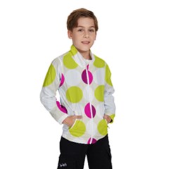 Polka Dots Spots Pattern Seamless Windbreaker (kids) by Pakrebo