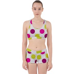 Polka Dots Spots Pattern Seamless Work It Out Gym Set by Pakrebo