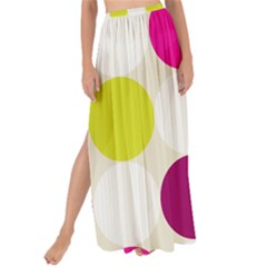 Polka Dots Spots Pattern Seamless Maxi Chiffon Tie-up Sarong by Pakrebo