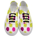 Polka Dots Spots Pattern Seamless Women s Classic Low Top Sneakers View1