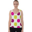 Polka Dots Spots Pattern Seamless Velvet Tank Top View1