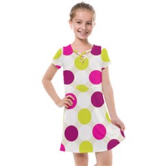 Polka Dots Spots Pattern Seamless Kids  Cross Web Dress