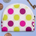 Polka Dots Spots Pattern Seamless Horseshoe Style Canvas Pouch View2