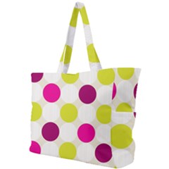 Polka Dots Spots Pattern Seamless Simple Shoulder Bag