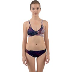 Fractal Art Artwork Design Wrap Around Bikini Set by Pakrebo