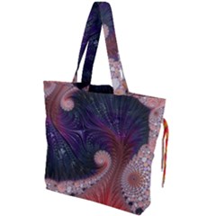 Fractal Art Artwork Design Drawstring Tote Bag