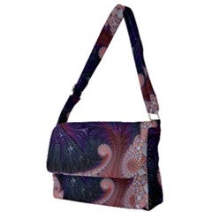 Fractal Art Artwork Design Full Print Messenger Bag by Pakrebo