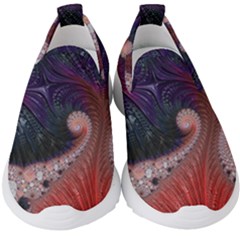 Fractal Art Artwork Design Kids  Slip On Sneakers