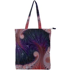 Fractal Art Artwork Design Double Zip Up Tote Bag