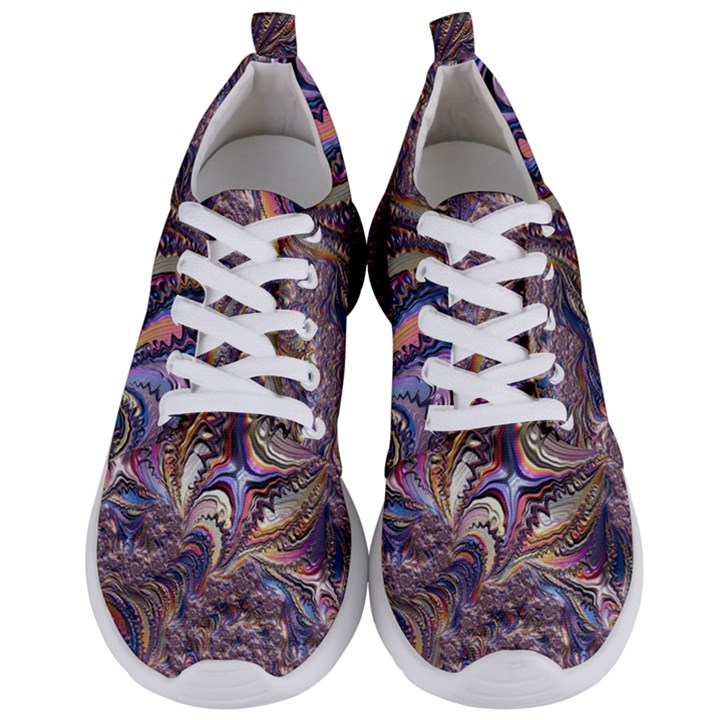 Fractal Artwork Pattern Digital Men s Lightweight Sports Shoes