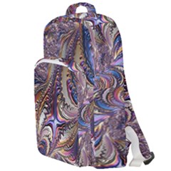 Fractal Artwork Pattern Digital Double Compartment Backpack