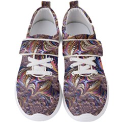 Fractal Artwork Pattern Digital Men s Velcro Strap Shoes