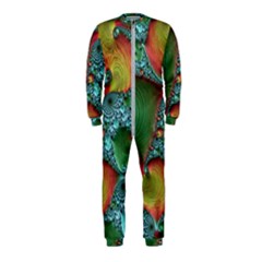 Fractal Art Colorful Pattern Onepiece Jumpsuit (kids) by Pakrebo