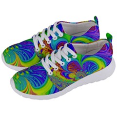 Fractal Neon Art Artwork Fantasy Men s Lightweight Sports Shoes by Pakrebo