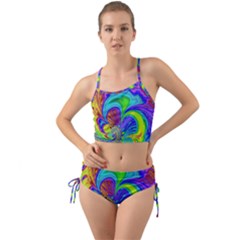 Fractal Neon Art Artwork Fantasy Mini Tank Bikini Set by Pakrebo