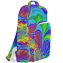 Fractal Neon Art Artwork Fantasy Double Compartment Backpack View2