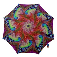 Fractal Art Fractal Colorful Hook Handle Umbrellas (small)