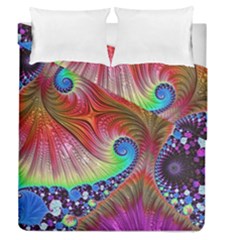 Fractal Art Fractal Colorful Duvet Cover Double Side (queen Size) by Pakrebo