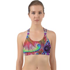 Fractal Art Fractal Colorful Back Web Sports Bra