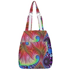 Fractal Art Fractal Colorful Center Zip Backpack