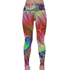 Fractal Art Fractal Colorful Lightweight Velour Classic Yoga Leggings by Pakrebo