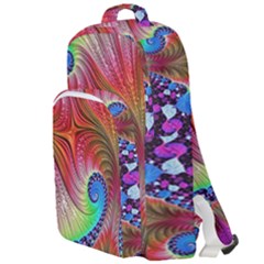 Fractal Art Fractal Colorful Double Compartment Backpack