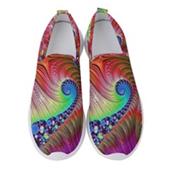 Fractal Art Fractal Colorful Women s Slip On Sneakers