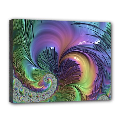 Fractal Artwork Art Swirl Vortex Canvas 14  X 11  (stretched) by Pakrebo