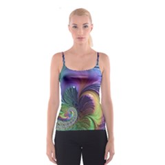 Fractal Artwork Art Swirl Vortex Spaghetti Strap Top by Pakrebo