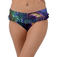 Fractal Artwork Art Swirl Vortex Frill Bikini Bottom