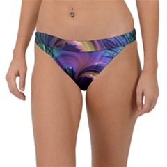 Fractal Artwork Art Swirl Vortex Band Bikini Bottom by Pakrebo