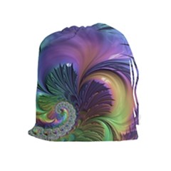 Fractal Artwork Art Swirl Vortex Drawstring Pouch (xl) by Pakrebo