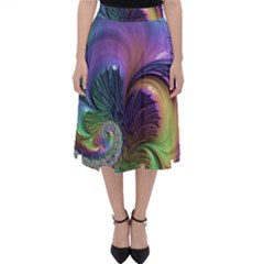 Fractal Artwork Art Swirl Vortex Classic Midi Skirt