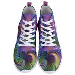 Fractal Artwork Art Swirl Vortex Men s Lightweight High Top Sneakers