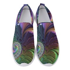 Fractal Artwork Art Swirl Vortex Women s Slip On Sneakers