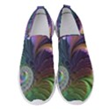 Fractal Artwork Art Swirl Vortex Women s Slip On Sneakers View1